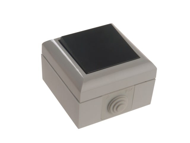 SMJ IP54 2-Way Switch 1-Gang Weatherproof Impact-Resistant Outdoor Use