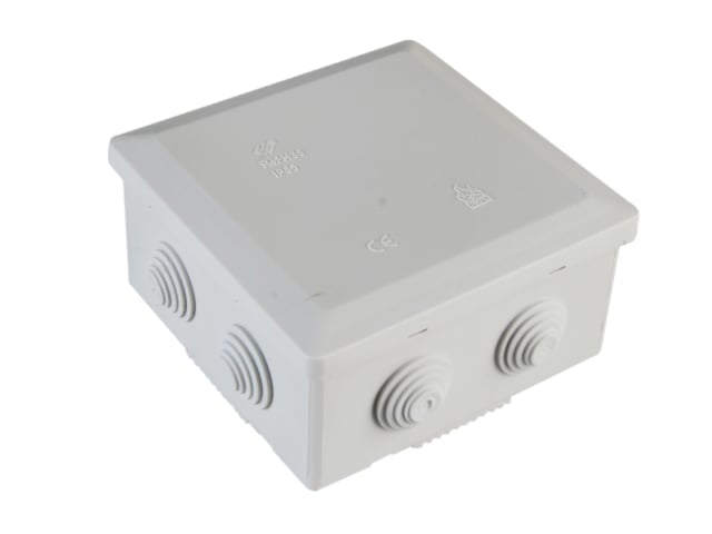 SMJ IP55 Junction Box 5T 100x100x55mm 5-Way Terminal Block Impact Resistant