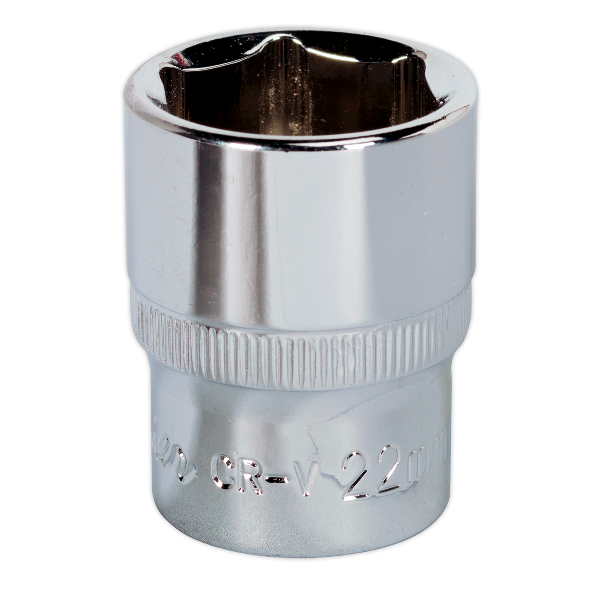 Sealey 22mm WallDrive Socket 1/2" Drive Chrome Vanadium Fully Polished