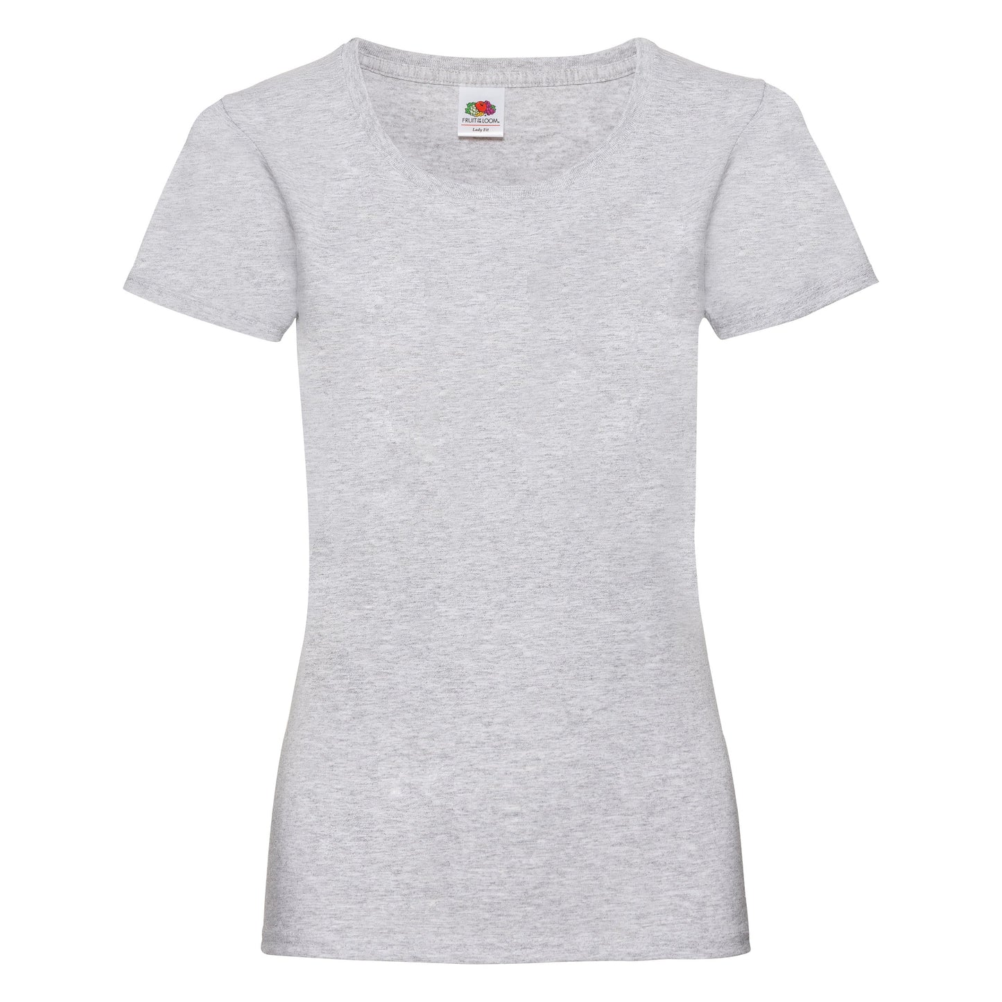 Fruit Of The Loom Women's Valueweight T-Shirt Heather Grey Feminine Fit