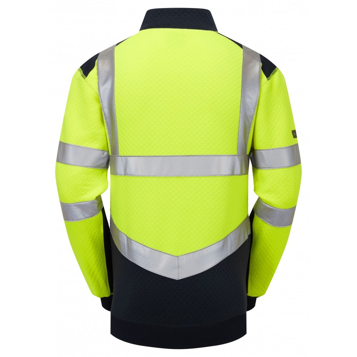 Leo Workwear EcoViz Dual Colour 1/4 Zip Sweatshirt 50% Cotton S-6XL