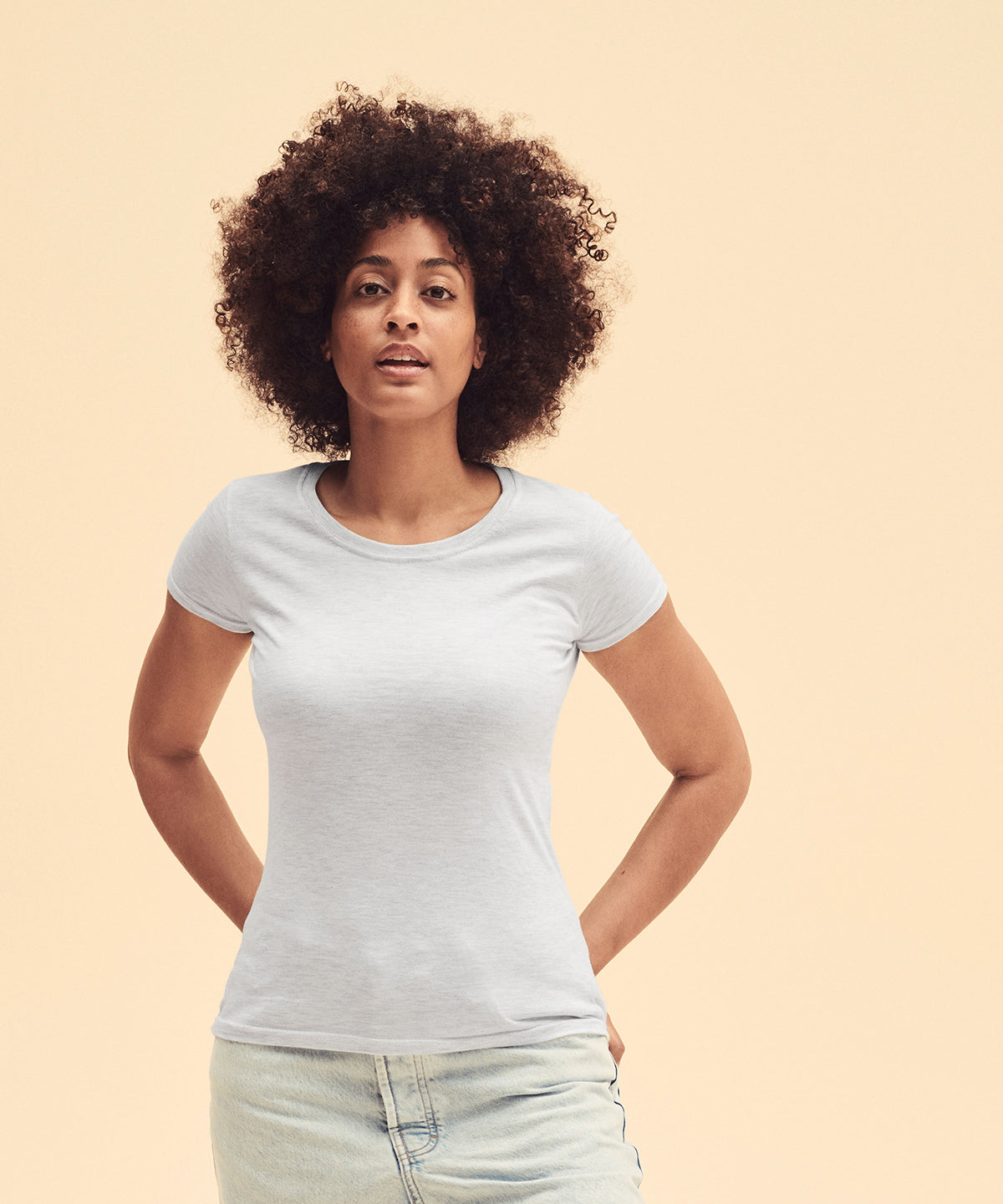 Fruit Of The Loom Women's Iconic 195 Ringspun T-Shirt Deep Navy Soft Fit