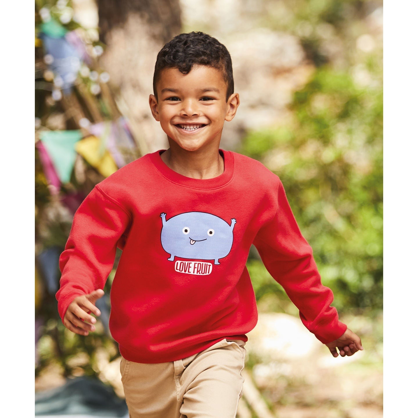 Fruit Of The Loom Kids Premium Sweatshirt 100% Cotton Soft Fleece Various Sizes