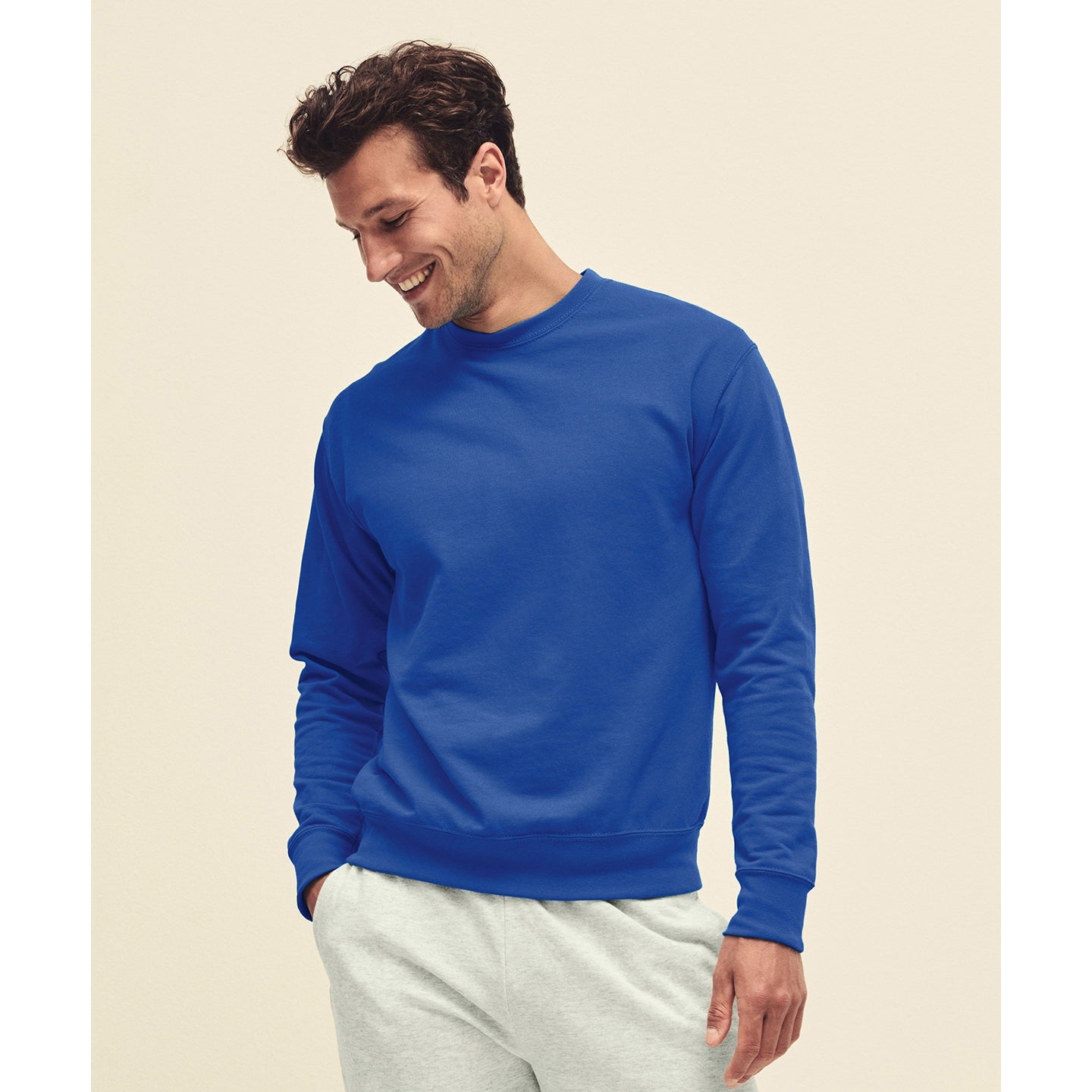 Fruit Of The Loom Lightweight Set-In Sweatshirt 100% Cotton Fleece Various Sizes