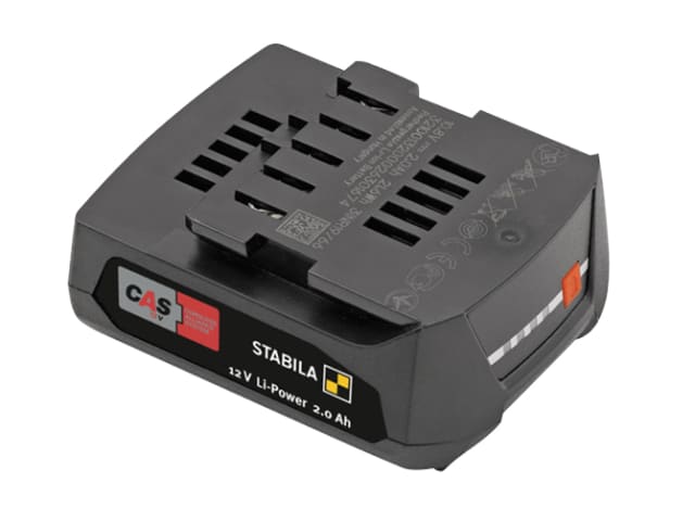 Stabila LI Power CAS 12V 2.0Ah Battery for Lasers with Capacity Display