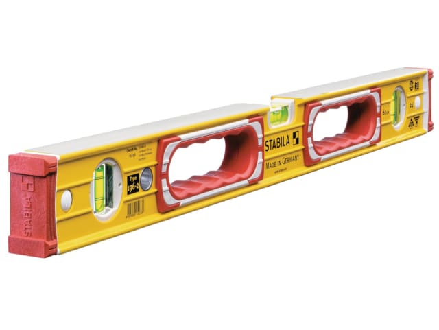 Stabila 196-2-60 Spirit Level 60cm 3 Vial Accurate Lightweight Metal Tool