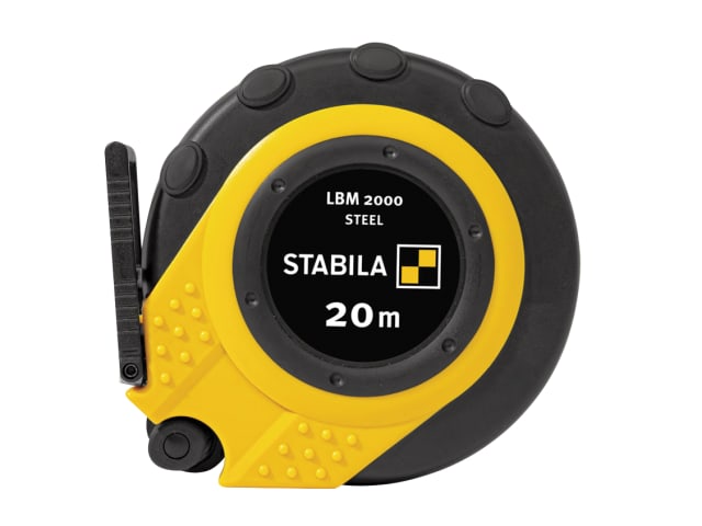 Stabila LBM 2000 20m Closed Steel Tape Measure 13mm Metric Shatterproof