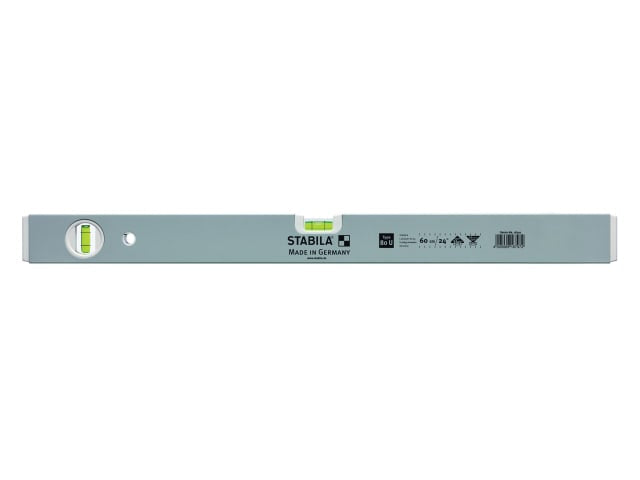 Stabila 80U Spirit Level 60cm Aluminium Accurate Vial System for DIY & Trades