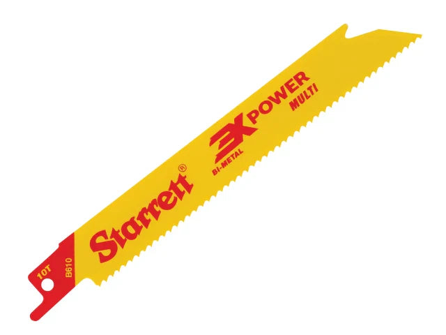 Starrett B6105-5 Bi-Metal Reciprocating Blades 152mm 10 TPI Pack of 5