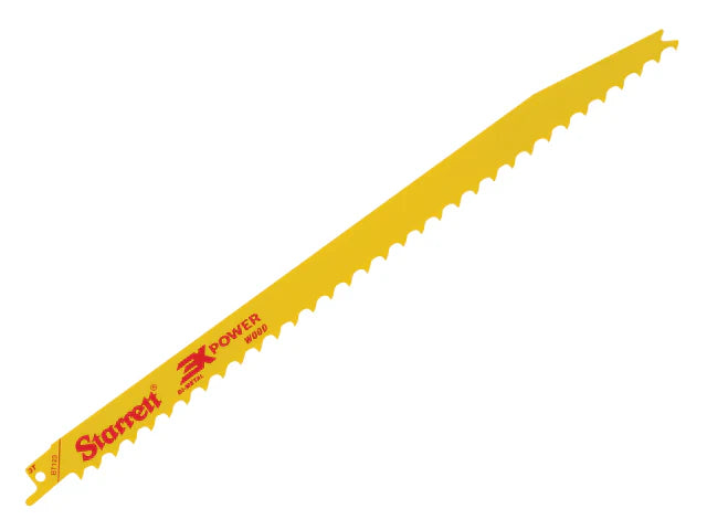 Starrett BT123-5 Bi-Metal Reciprocating Blades 300mm 3 TPI Pk of 5 Wood Cutting