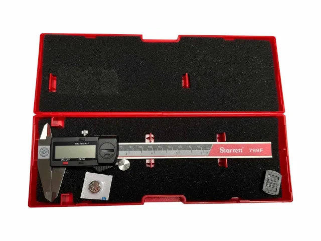 Starrett 150mm Fractional Display Caliper Stainless Steel LCD Fine Adjustment