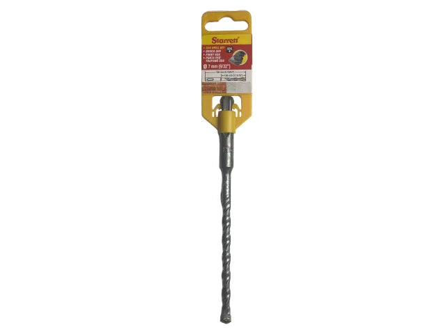 Starrett SDS Plus 2 Point Drill Bit 7mm x 160mm High Performance Carbide