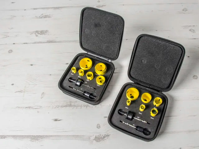 Starrett KFC07021 9 Piece Bi-Metal Plumber's Holesaw Kit with Carry Case
