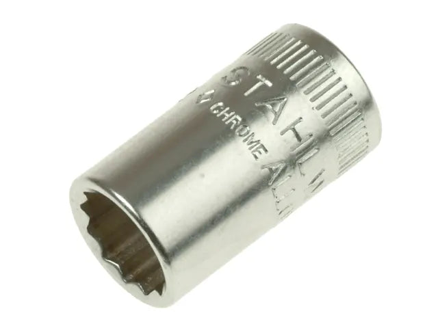 Stahlwille Bi-Hexagon Socket 1/4in Drive 3/8in AF Chrome Plated Germany