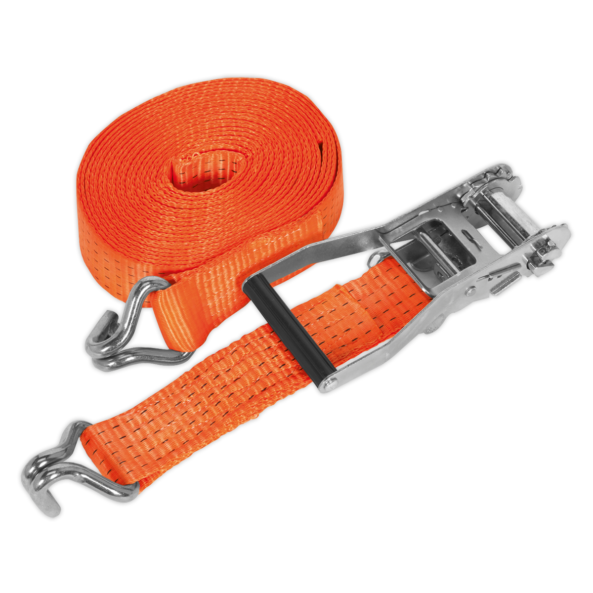 Sealey 50mm x 10m Ratchet Strap 5000kg Breaking Strength Polyester Webbing