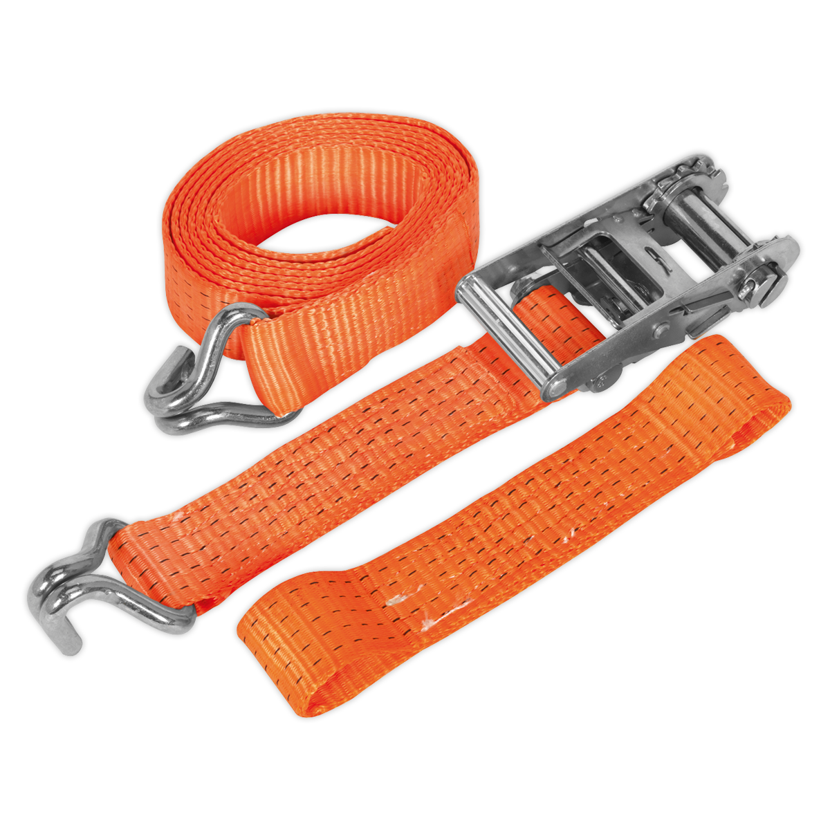 Sealey 50mm x 3m Car Transporter Ratchet Strap 5000kg Alloy Wheel Choker