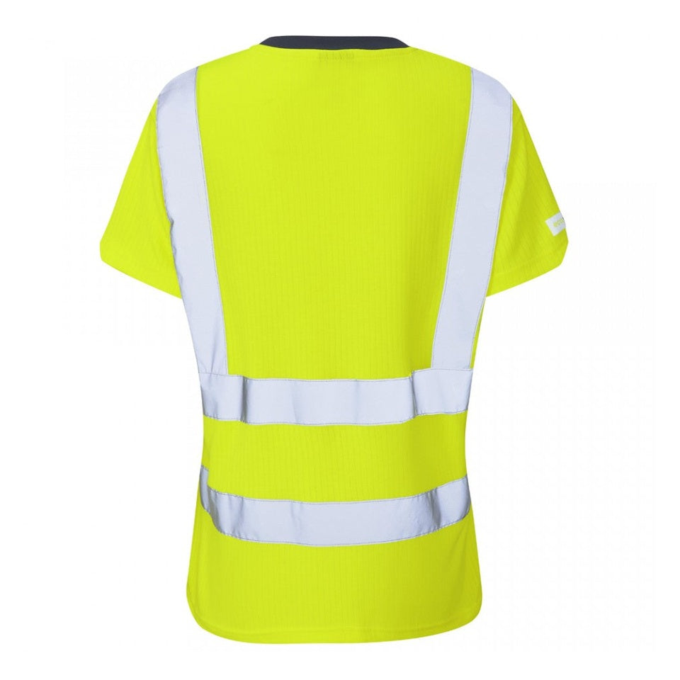 Leo Workwear EcoViz Comfort Women's T-Shirt Hi-Vis Orange Bamboo XS-6XL
