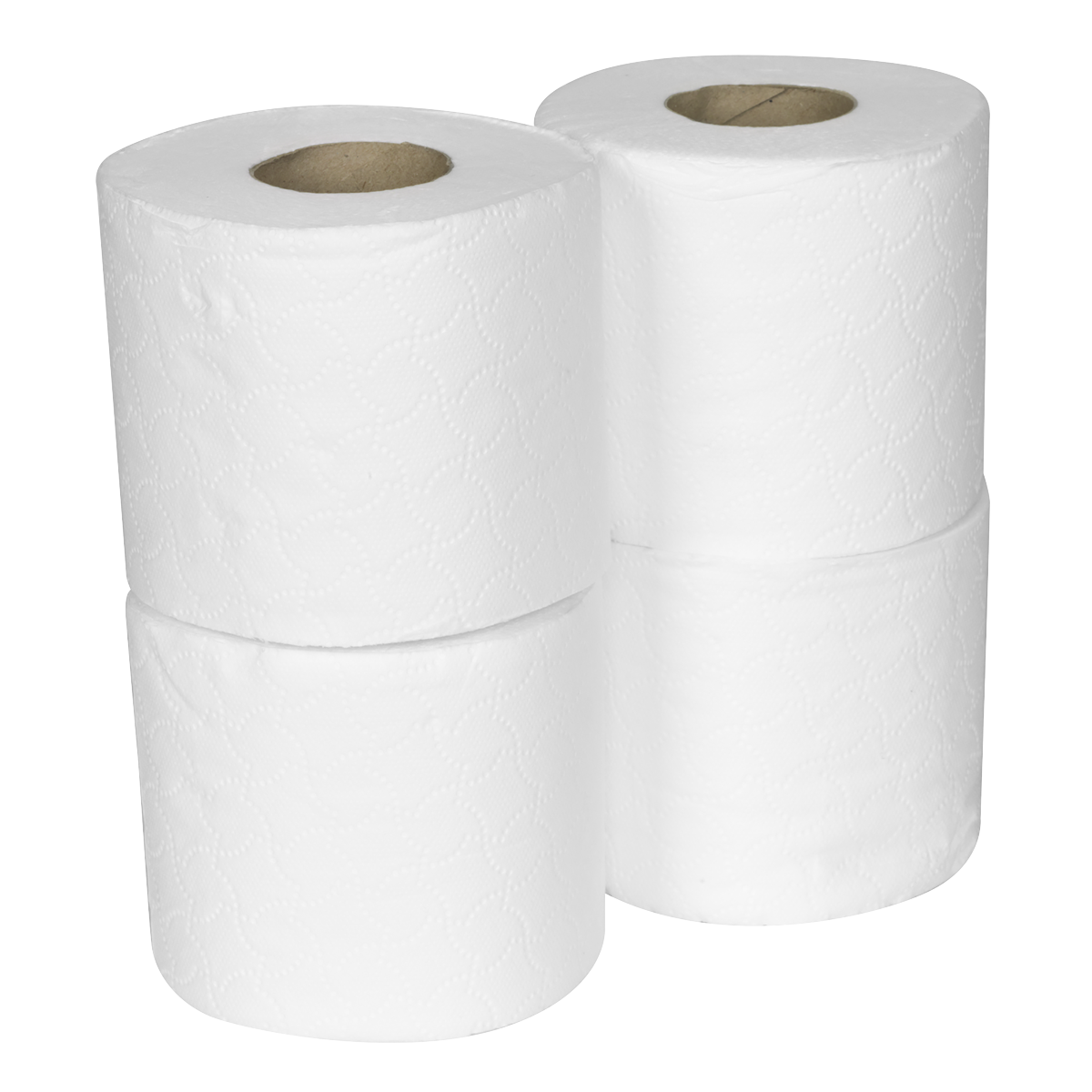 Sealey 2-Ply Embossed White Toilet Rolls Pack of 40 Soft 320 Sheets Each