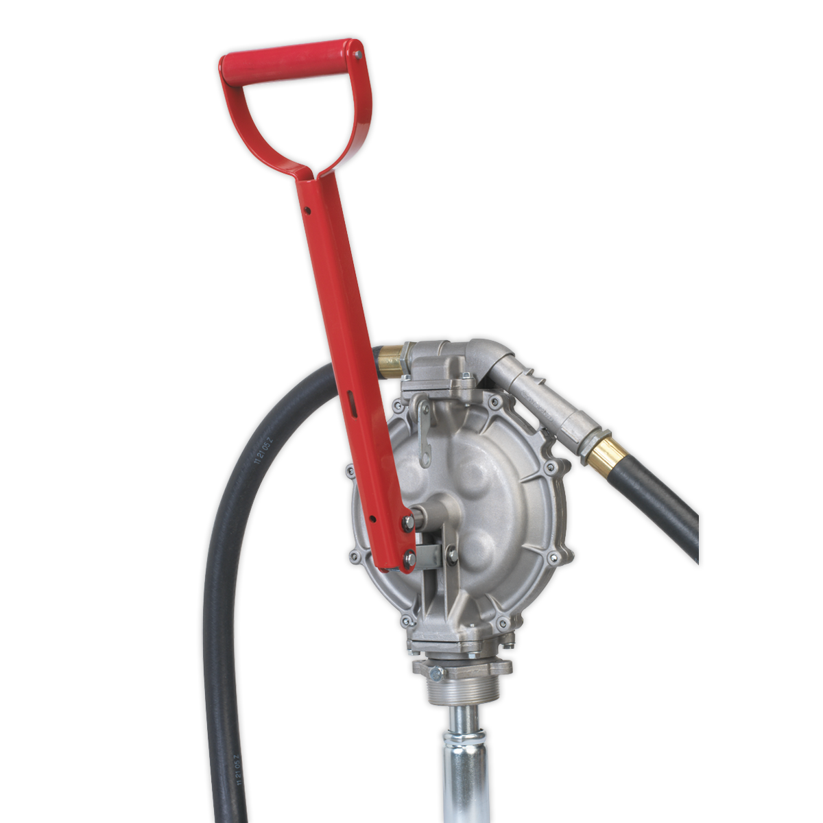 Sealey Double Diaphragm Fuel Transfer Pump 800ml Heavy-Duty with Hose & Nozzle