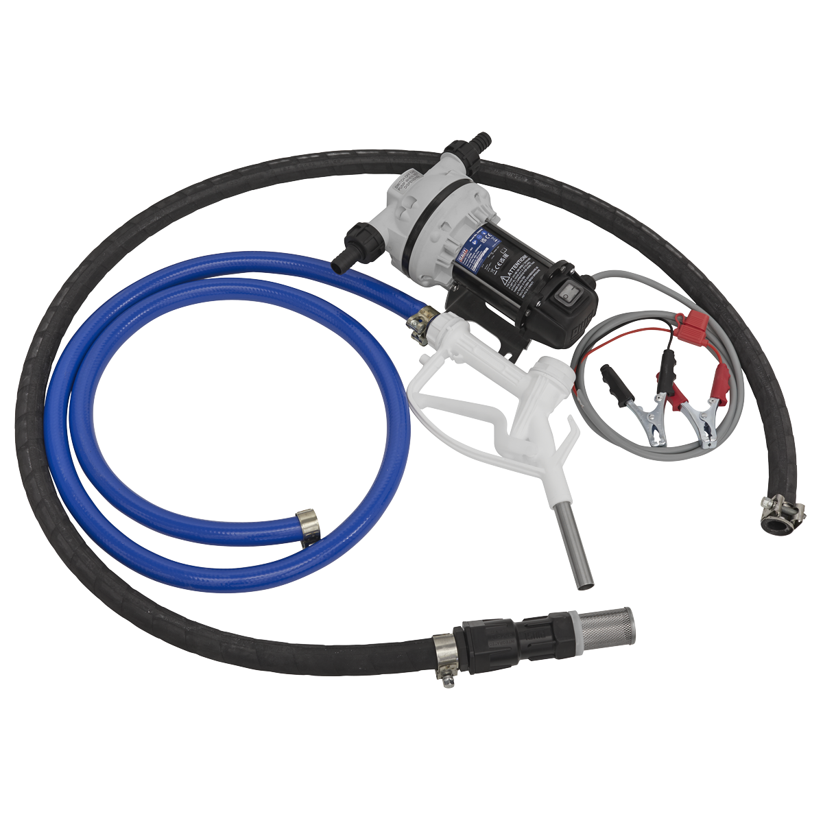 Sealey AdBlue Transfer Pump 12V Portable Self-Priming 40L/min with Hose