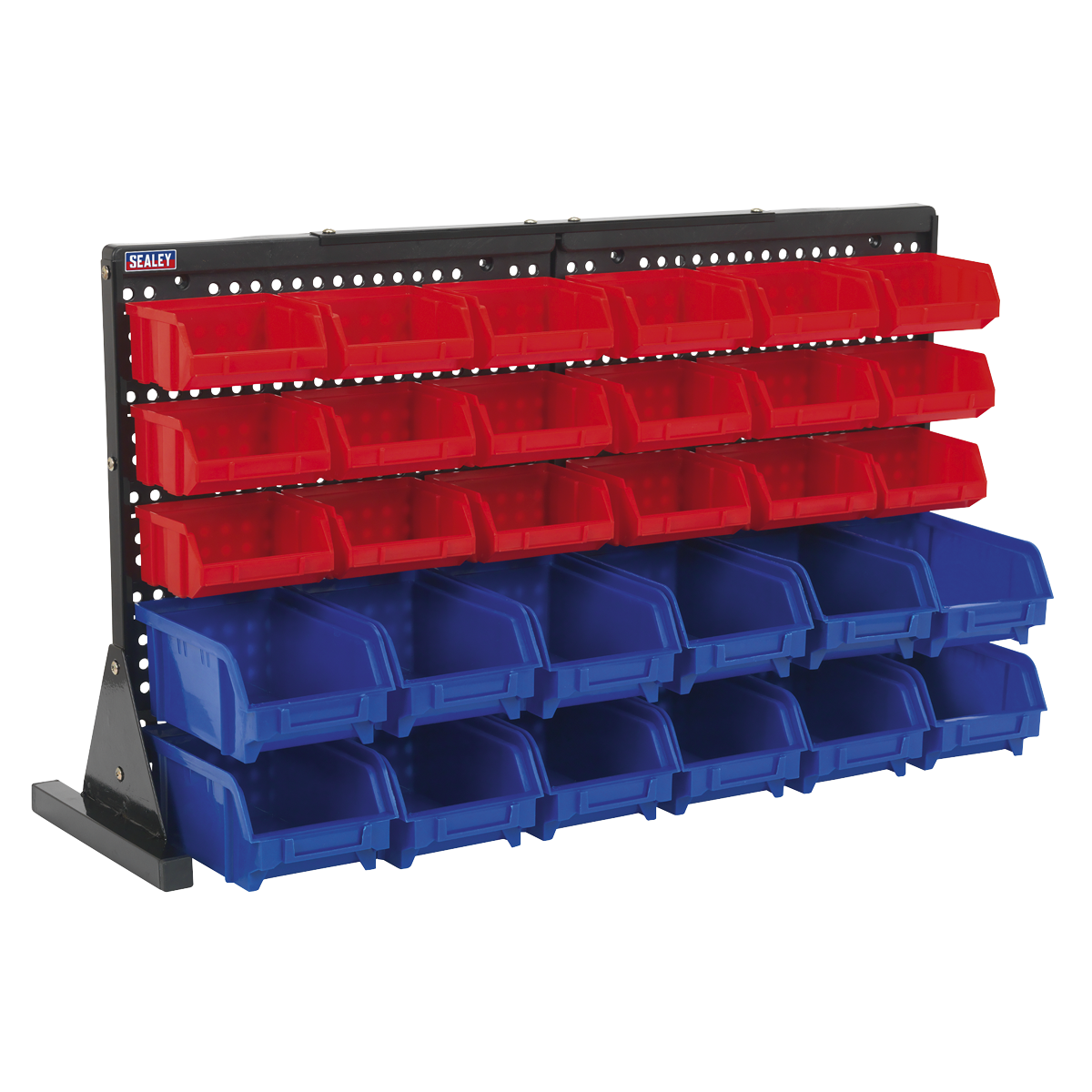 Sealey 30 Bin Storage System for Workbench or Countertop Parts Organization