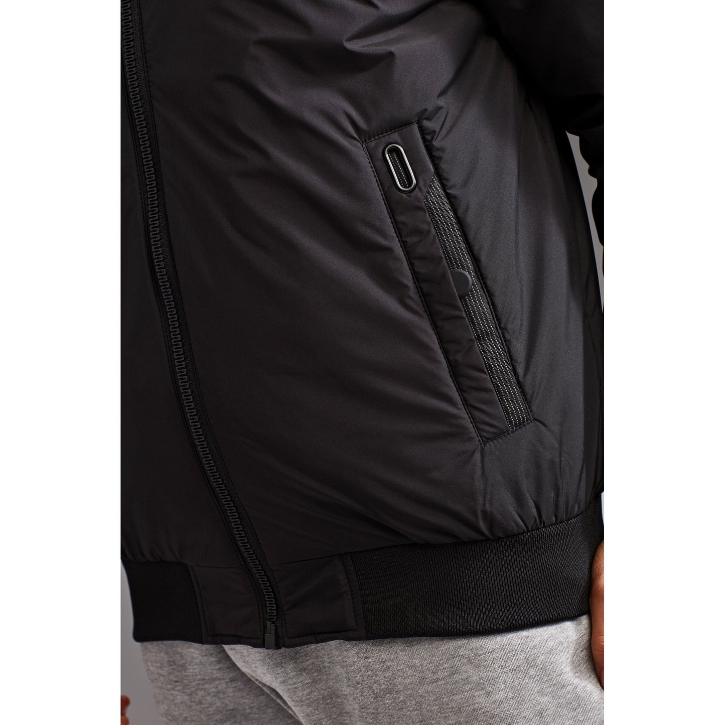 Delta Plain Bomber Jacket 2786 Insulated Lightweight Polyester Zip Pockets