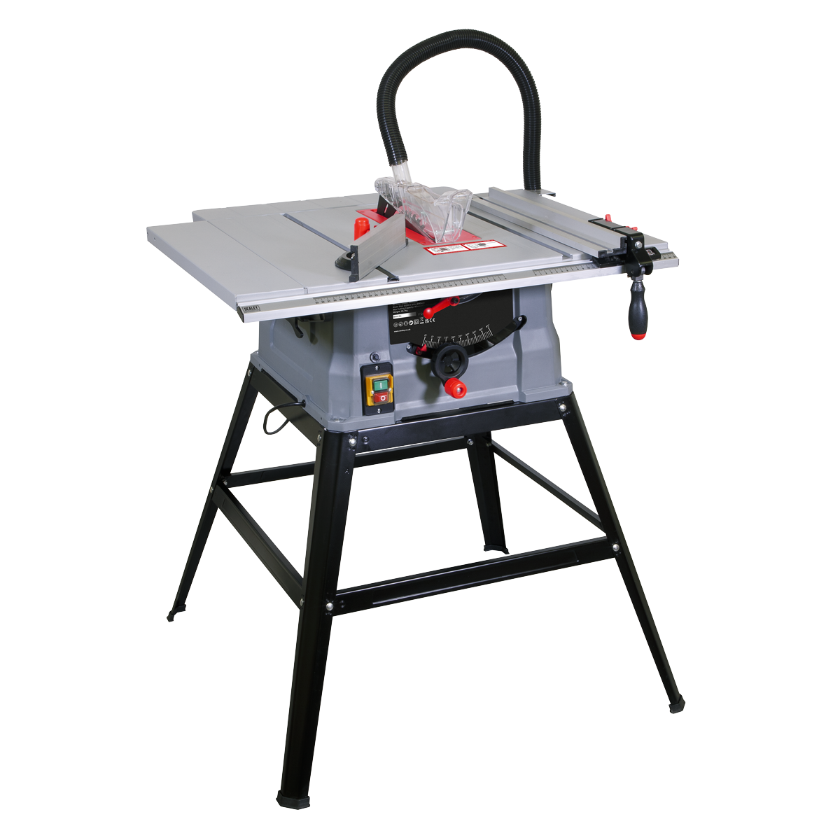 Sealey 254mm Table Saw 1500W with Extensions, TCT Blade, Dust Extraction