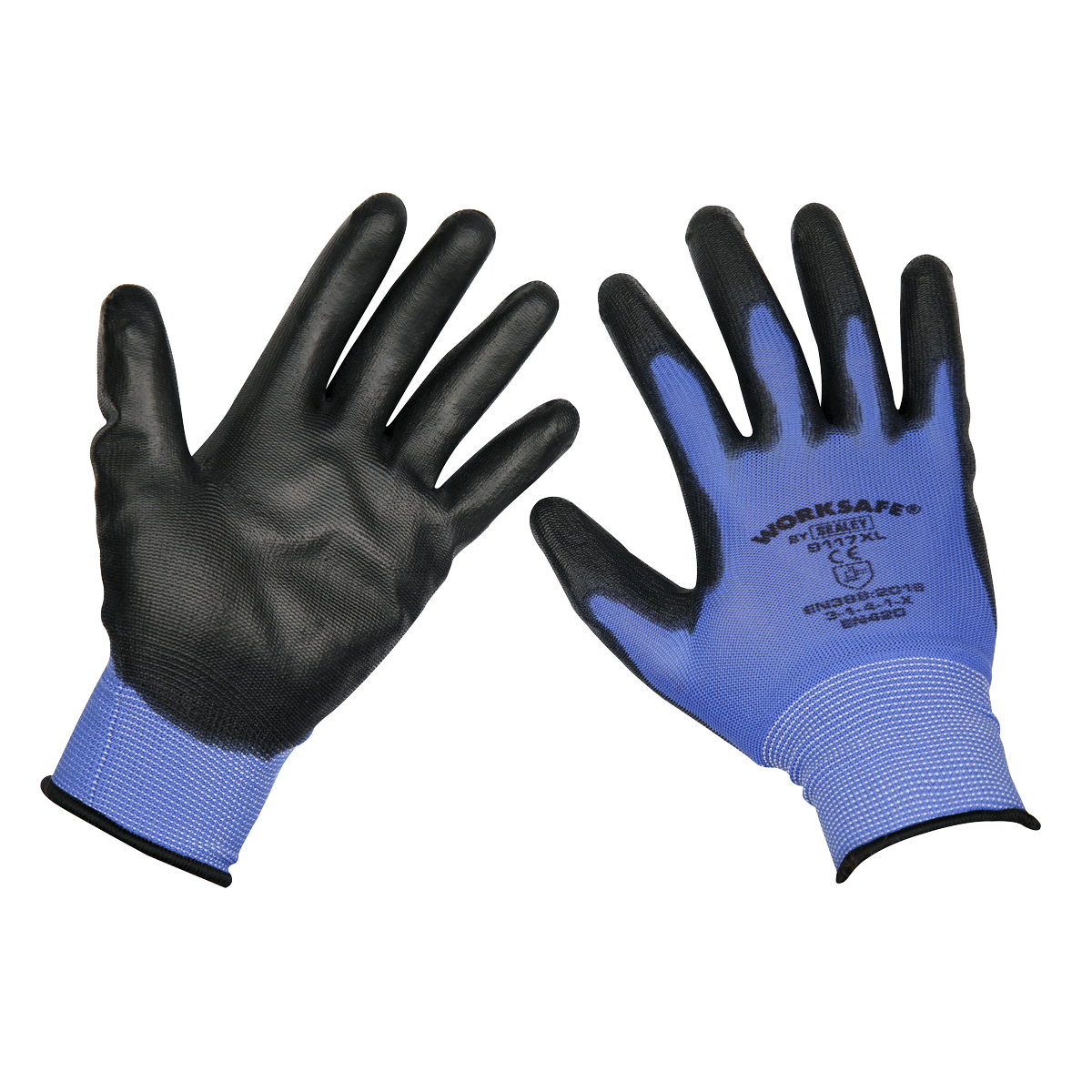 Sealey Lightweight Precision Grip Gloves X-Large Pack of 6 Flexible Work Gloves