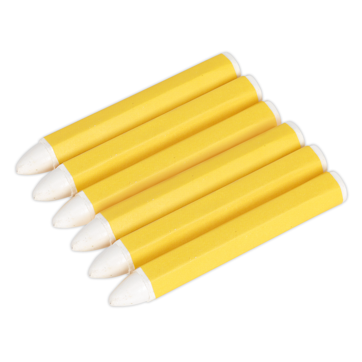 Sealey White Tyre Marking Crayon Pack of 6 for Rubber Metal Paint Repair