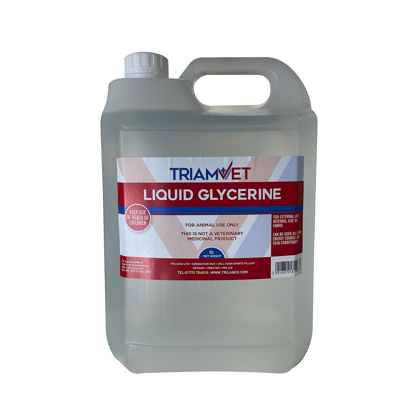TriamVet Liquid Glycerine for Farm Use Energy Source and Skin Conditioner