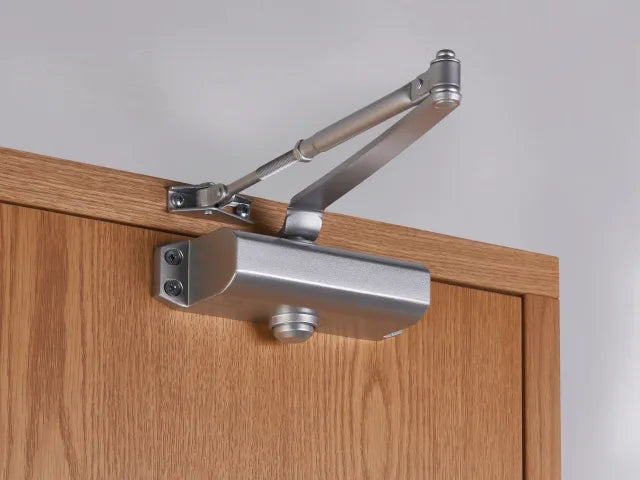 UNION CE3F Fixed Size 3 Rack & Pinion Door Closer for Fire Doors Silver