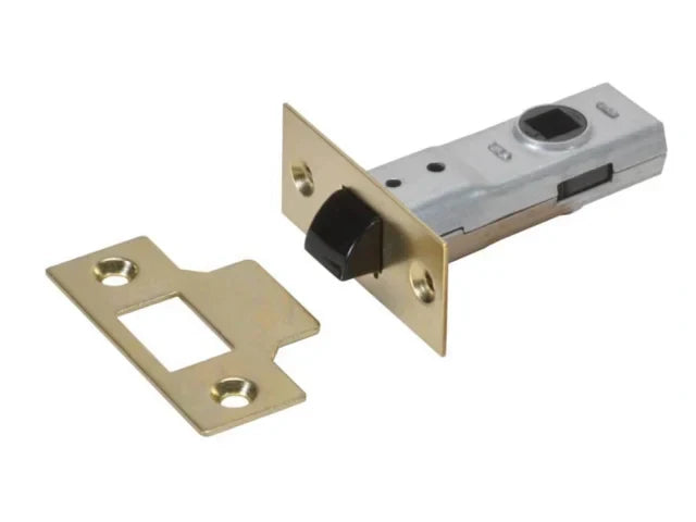 UNION J2600 Tubular Latch Polished Brass 65mm Universal 2 Way Action