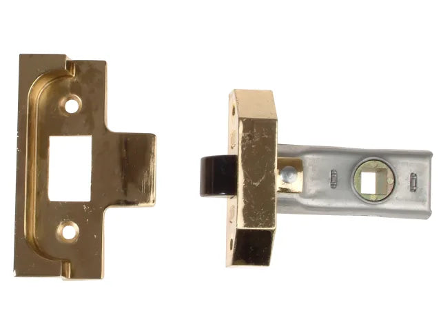 UNION 2650 Rebated Tubular Mortice Latch 63mm Electro Brass for Timber Doors