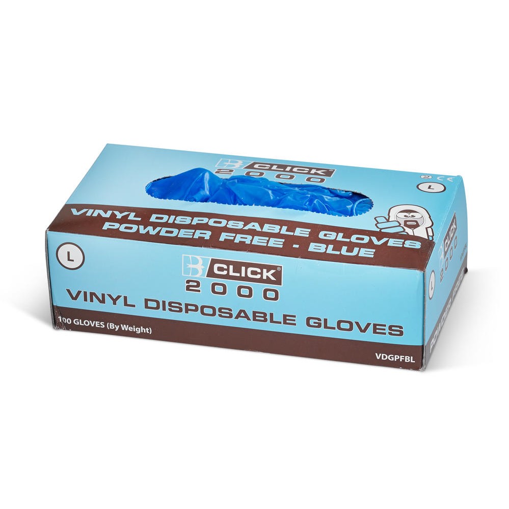 Beeswift Powder Free Vinyl Disposable Gloves 100% Synthetic PVC Ambidextrous