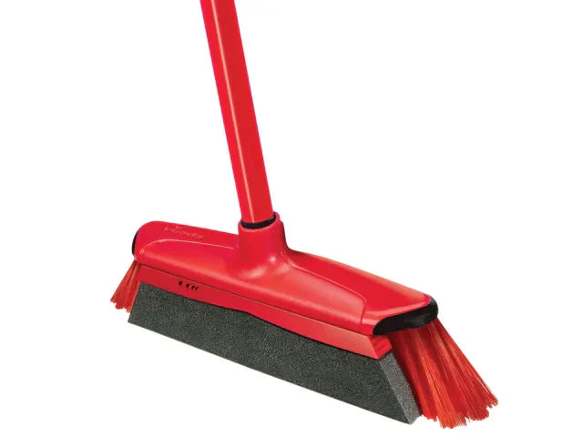 Vileda Telescopic Duactiva Broom 2-in-1 Anti-Dust Foam Removable Bristles