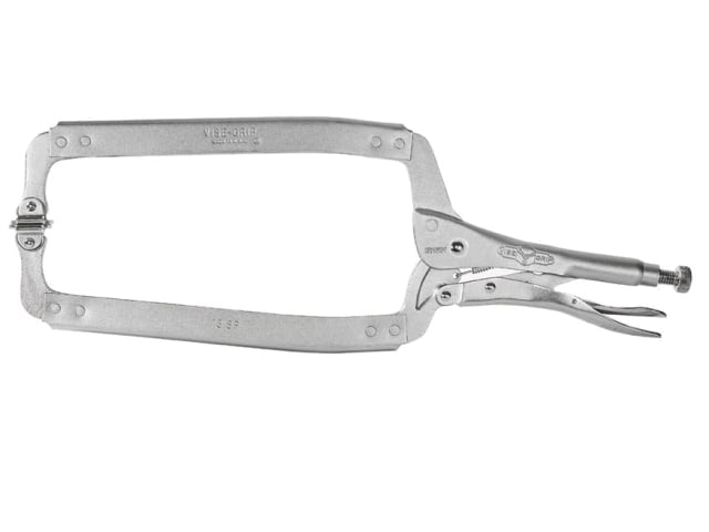IRWIN Vise-Grip 18SP Locking C-Clamp Swivel Pad 450mm 9.5in Throat Capacity