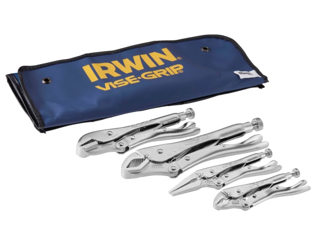 IRWIN Vise-Grip T71 Pliers Set 4 Piece Fast Release Curved Long Nose Locking