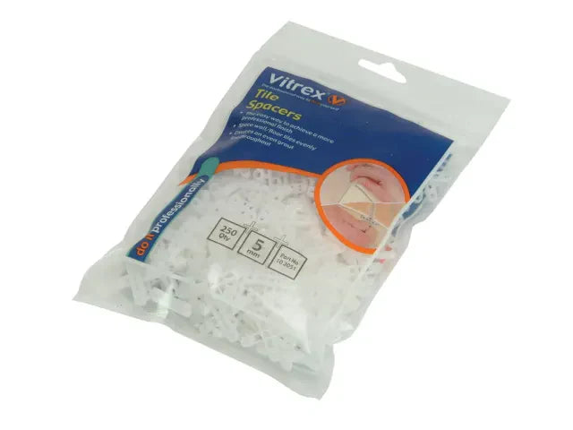 Vitrex 5mm Floor Tile Spacers Pack of 500 for Even Grout Lines