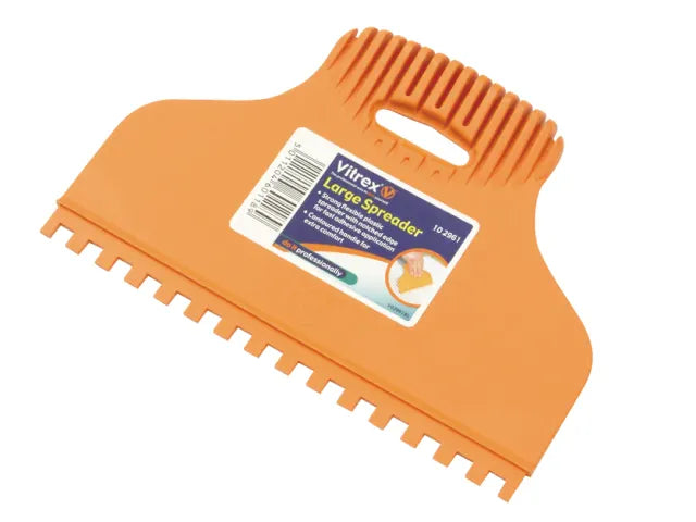 Vitrex Large Spreader Flexible Plastic Notched Edge Contoured Handle 75mm