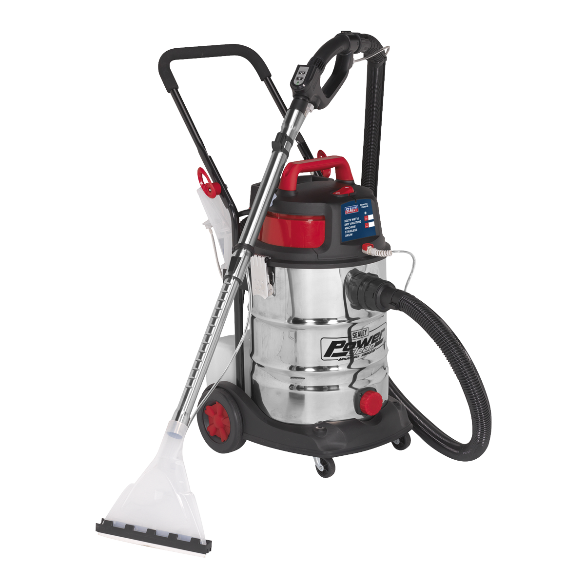 Sealey 30L Wet & Dry Valet Machine with Carpet Lance & Accessories