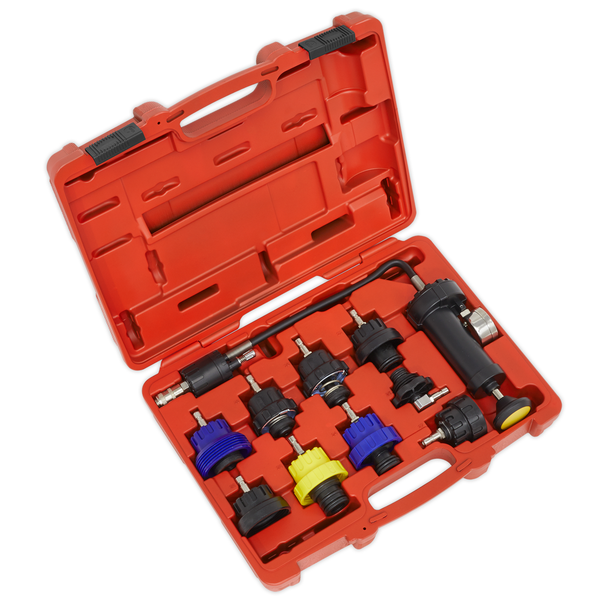 Sealey 10pc Cooling System Pressure Test Kit with Vehicle Specific Adaptors