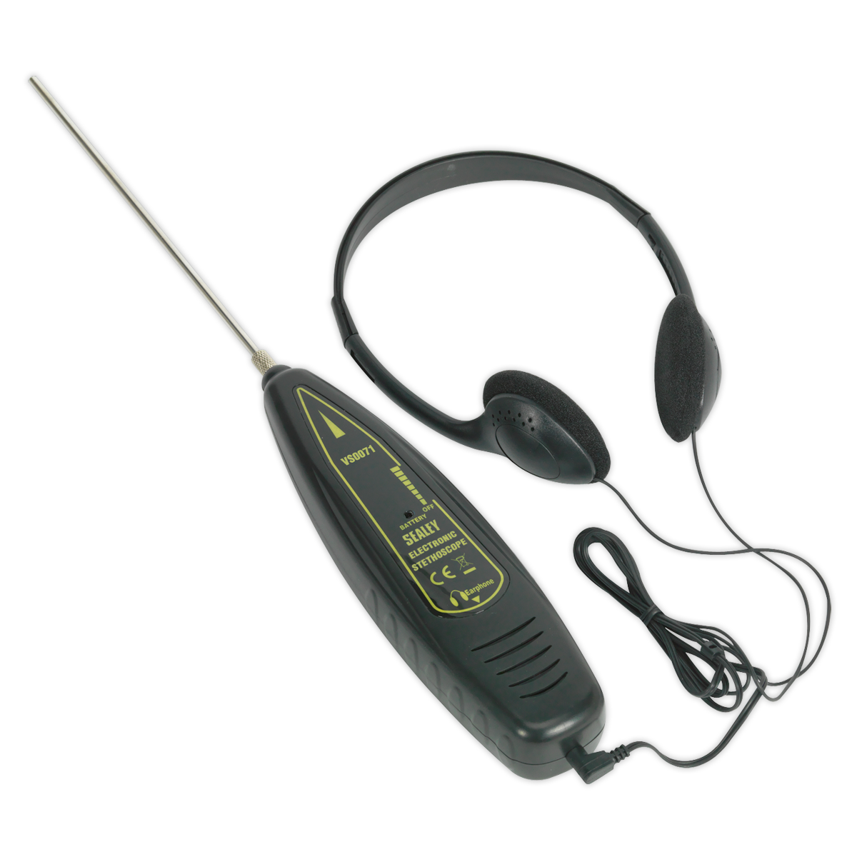 Sealey Electronic Stethoscope VS0071 Automotive Noise Detector with Headphones