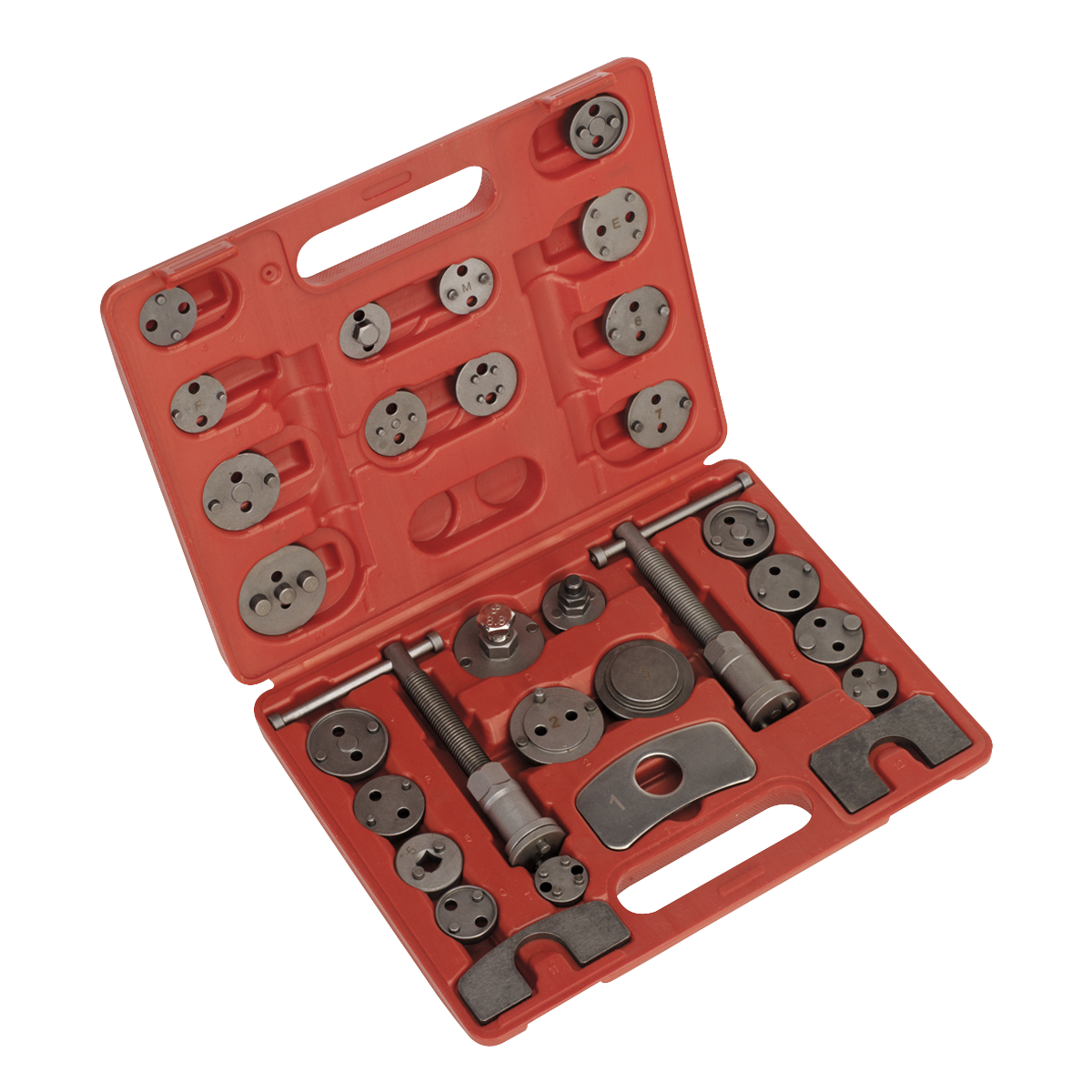 Sealey 30pc Brake Piston Wind-Back Tool Kit with Adaptors for Multiple Vehicles