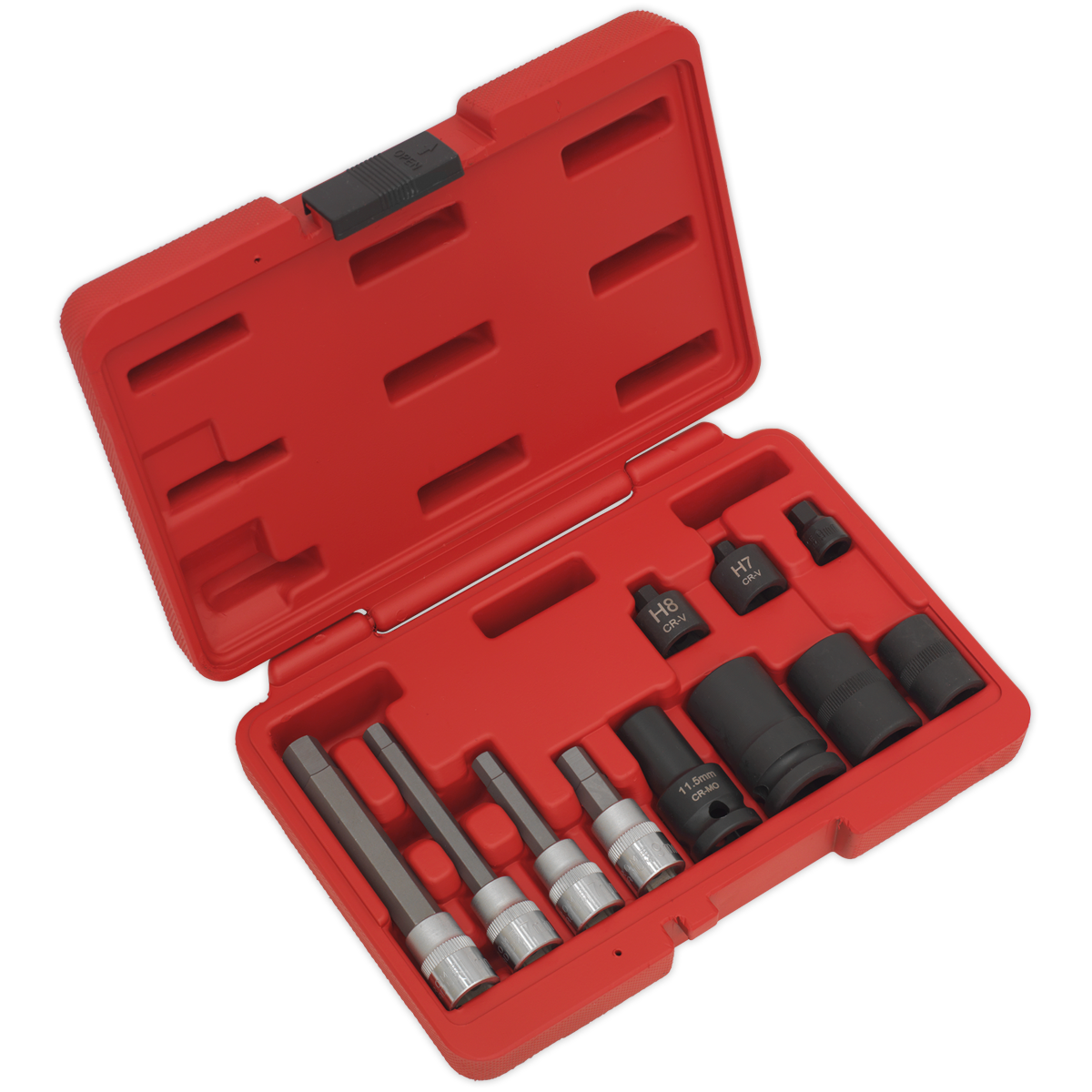 Sealey 11pc Brake Caliper Socket Set Chrome Vanadium Steel Vehicle Specific