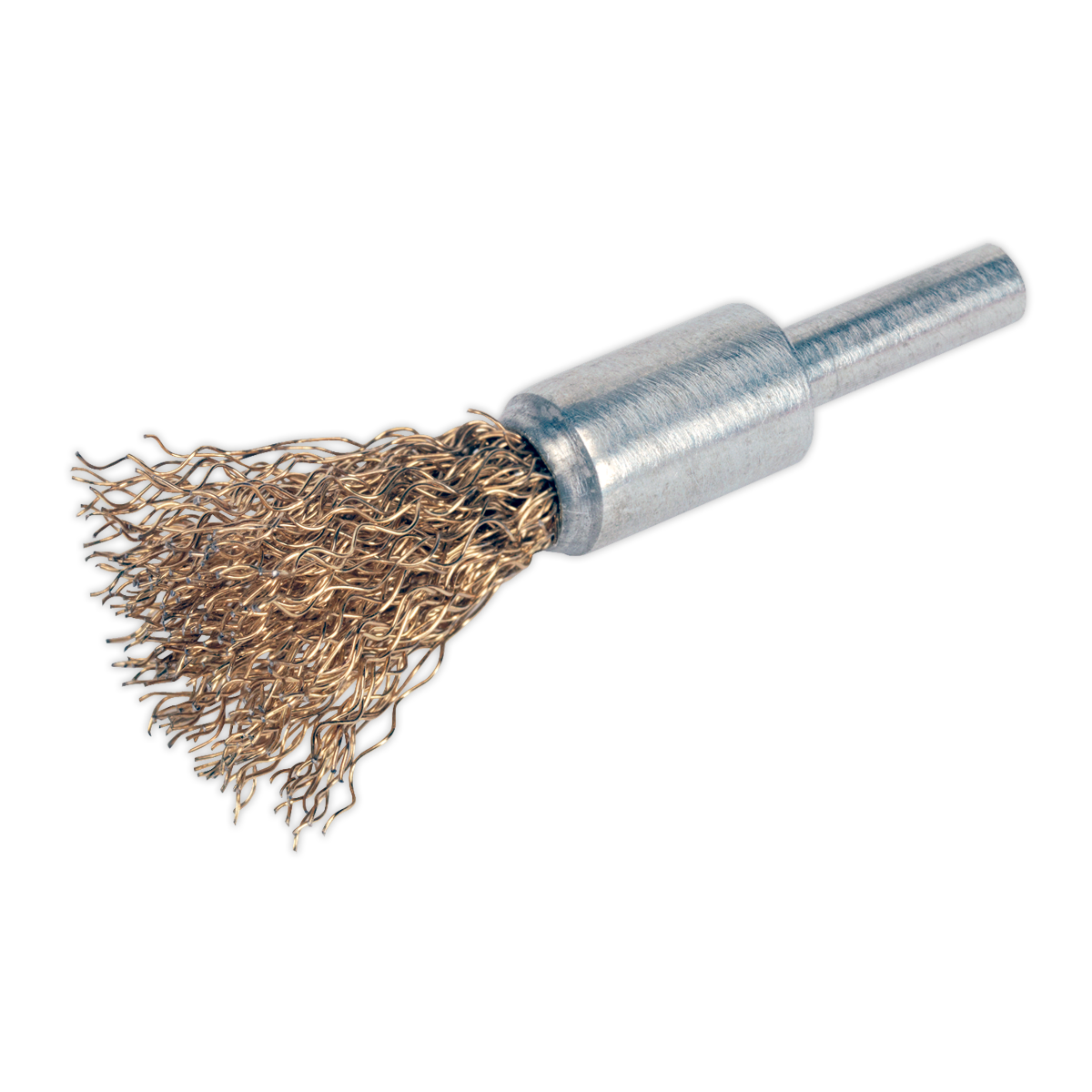 Sealey VS1802 Flat Top Decarbonising Brush 13mm with Brassed Filaments