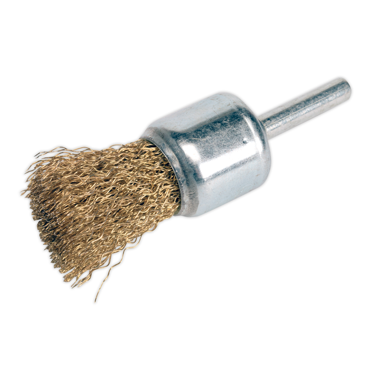 Sealey VS1803 Flat Top Decarbonising Brush 25mm Brassed Filaments
