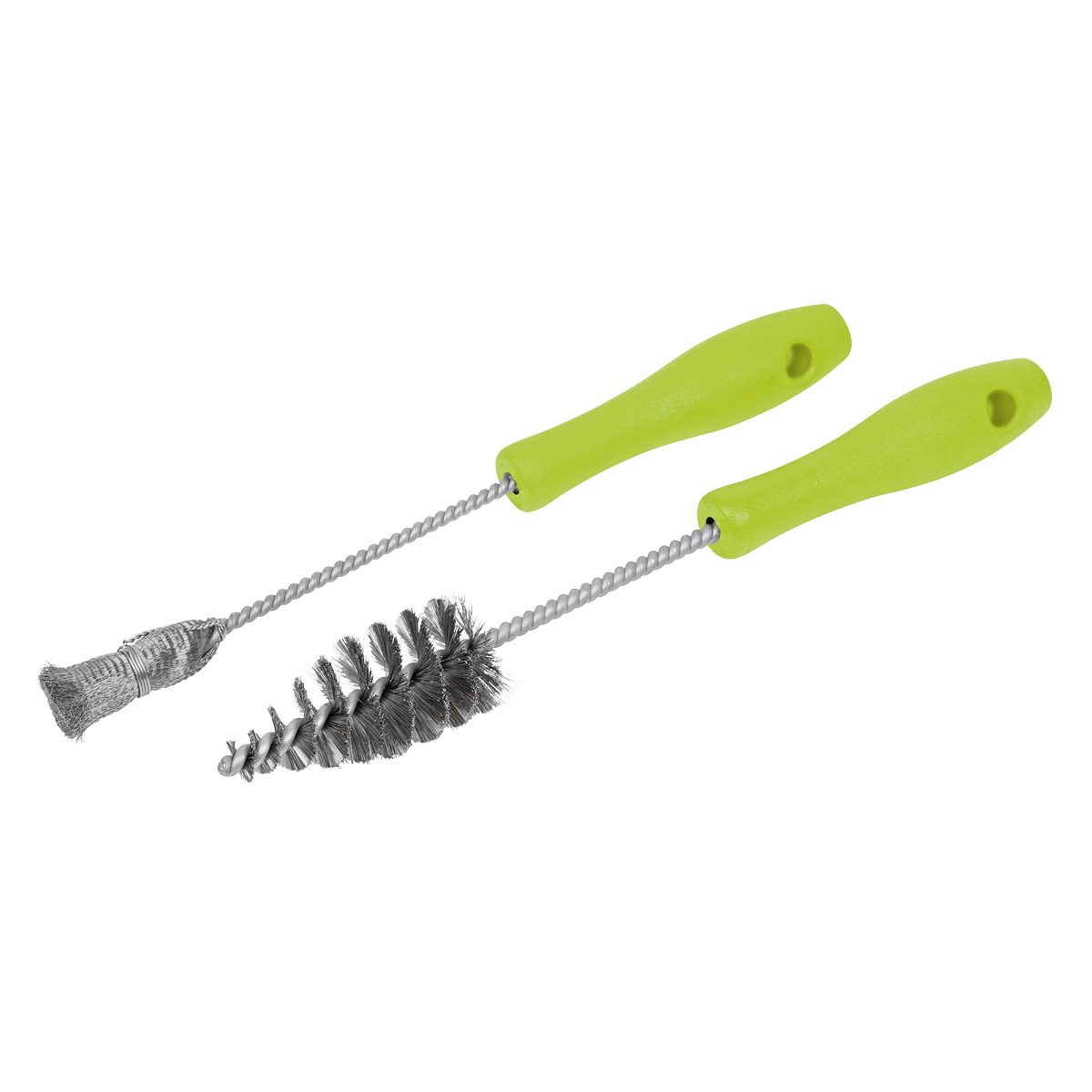 Sealey VS1920 Injector Bore Cleaning Brush Set 2pc Steel 10-34.5mm 15mm