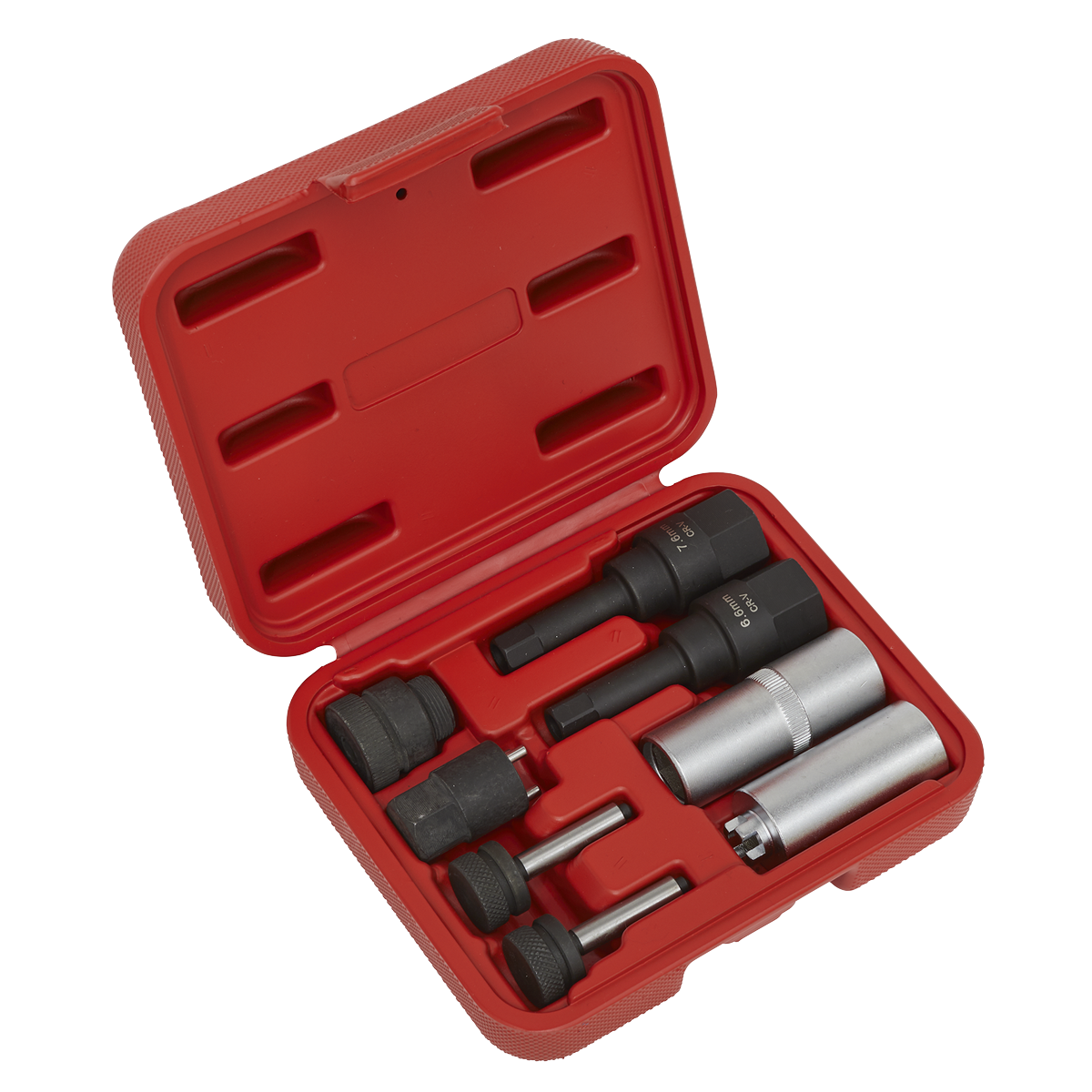 Sealey VS2068 Diesel Injector Repair Socket Set 8pc for Bosch Denso Siemens
