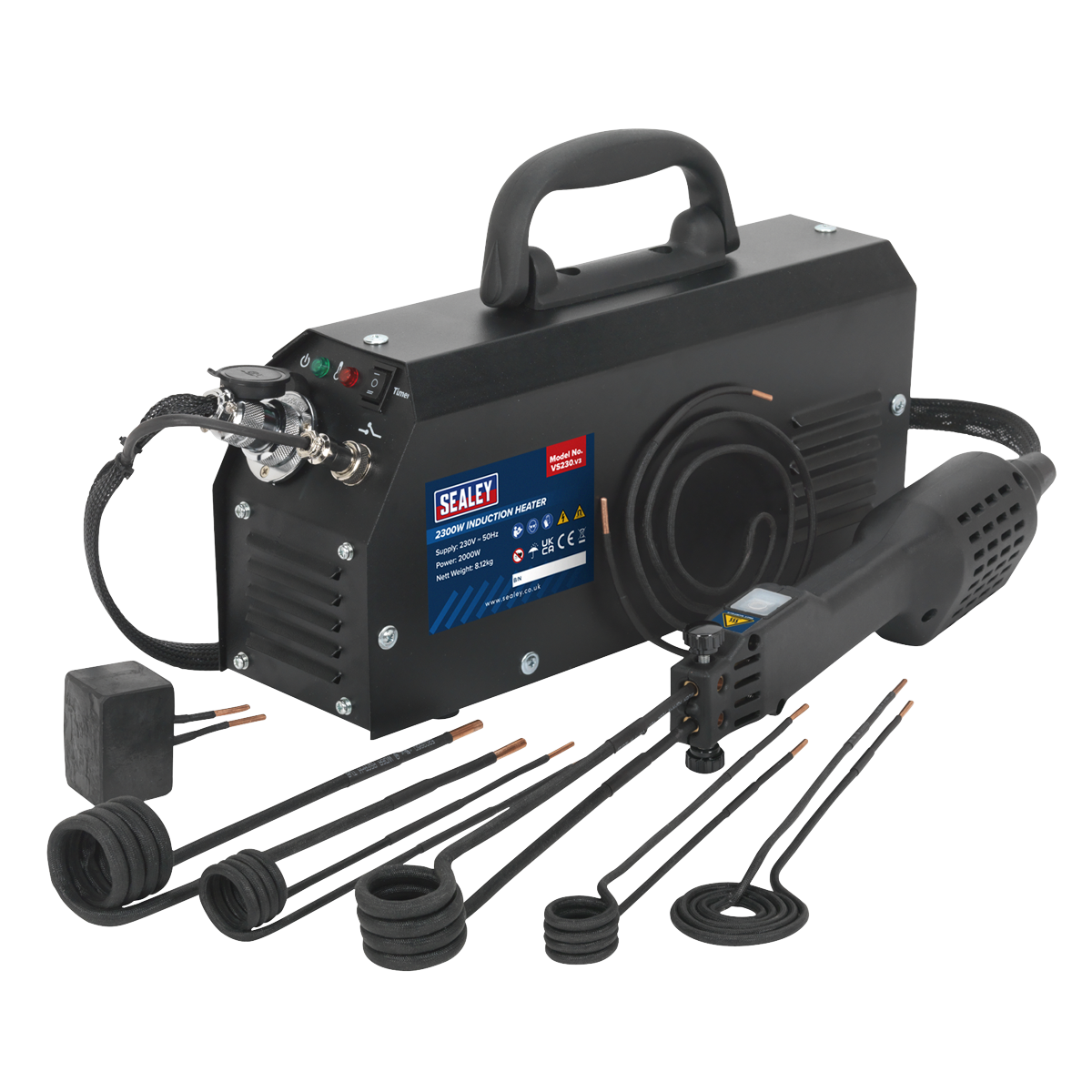 Sealey 2000W Induction Heater Mobile Tool for Stubborn Fixings & Panel Repair