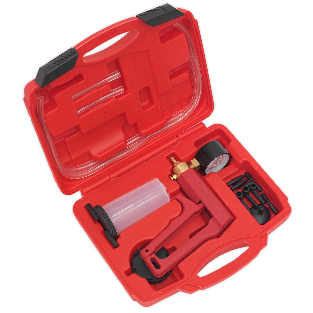 Sealey VS4022 Vacuum Tester Brake Bleeding Kit with Hoses and Adaptors